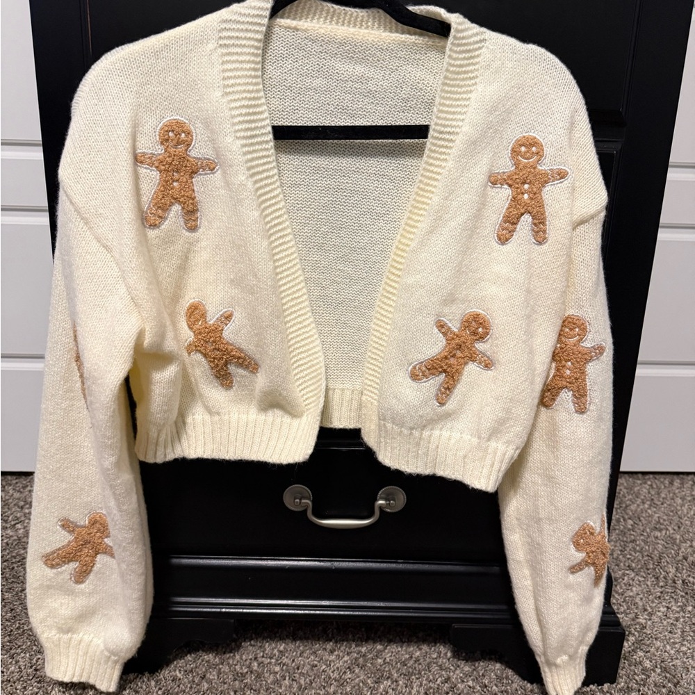 Amazon Cream Gingerbread Cardigan
